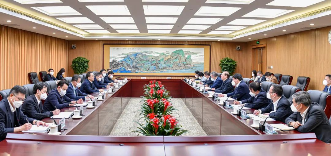 鄒磊、劉明勝與國家電網(wǎng)董事長辛保安、總經(jīng)理張智剛會談