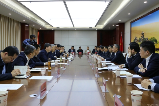 中國電建黨委副書記、總經理王斌與酒泉市主要領導會談