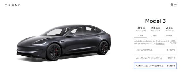 新款Model 3發布，約38萬元!特斯拉最新“成績單”公布!