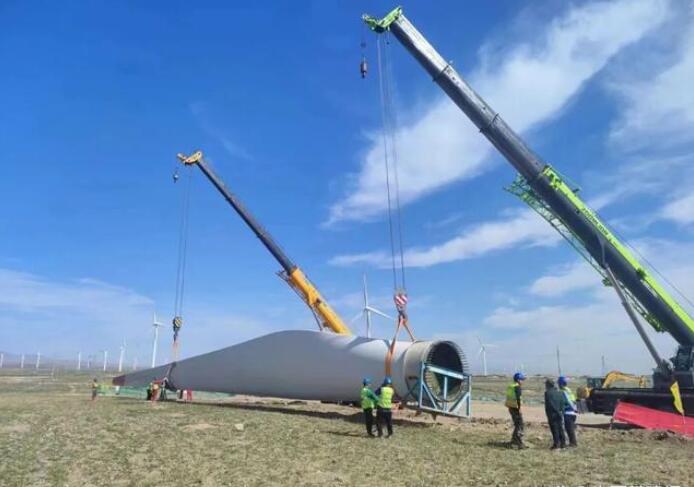 中鐵十四局首個風(fēng)機(jī)移位安裝項目順利完成風(fēng)機(jī)